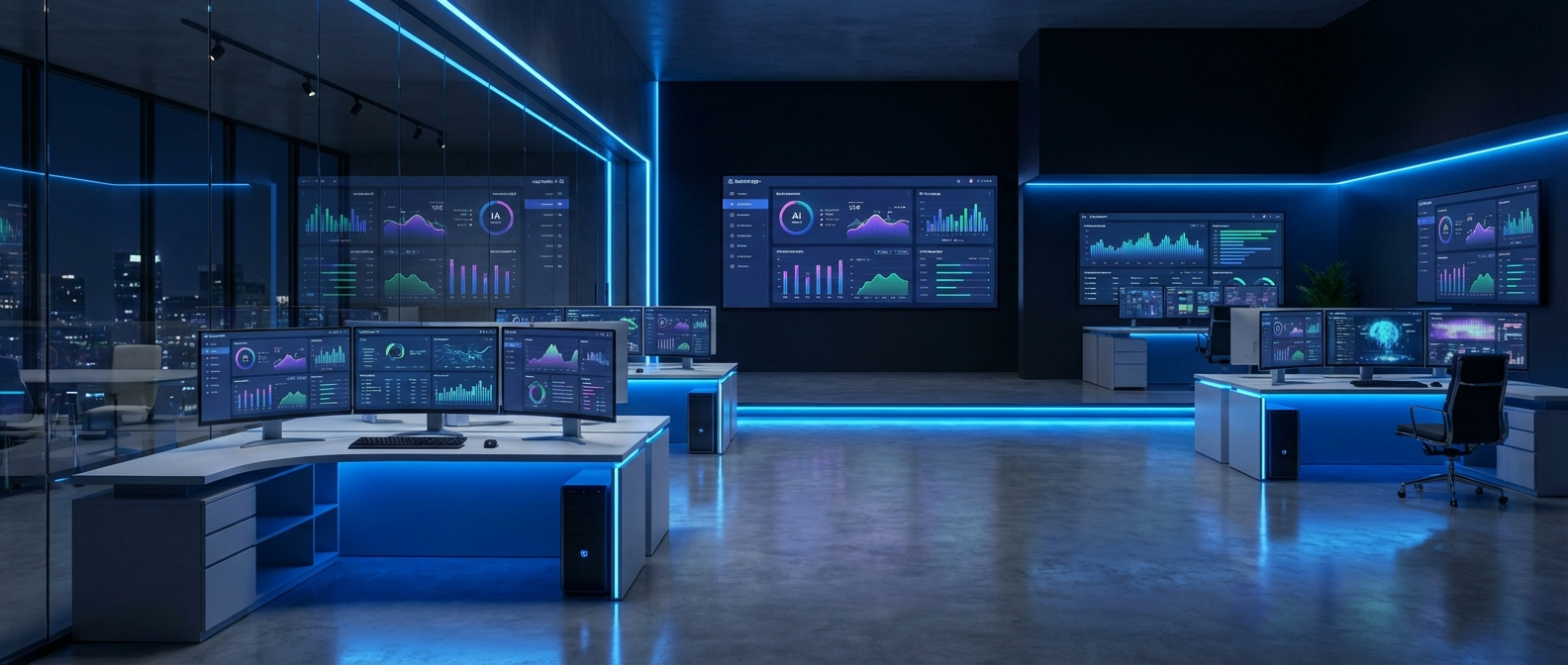 AI dashboards and analytics interfaces