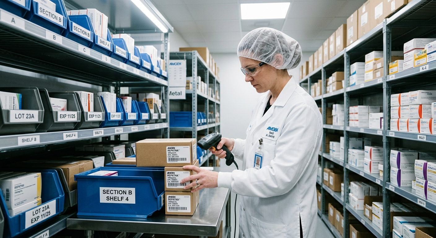 Pharmaceutical distribution temperature-controlled storage